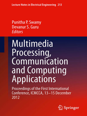 cover image of Multimedia Processing, Communication and Computing Applications